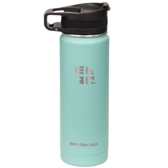Earthwell Roaster Loop Vacuümfles 592 ml - Aqua Blue