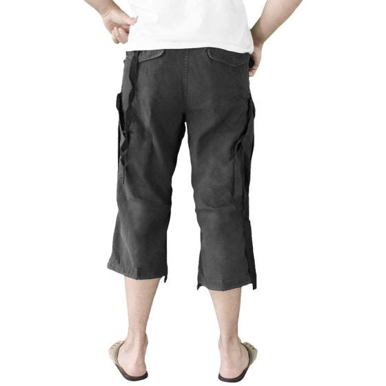 Surplus Engineer Vintage Driekwartshort - Zwart