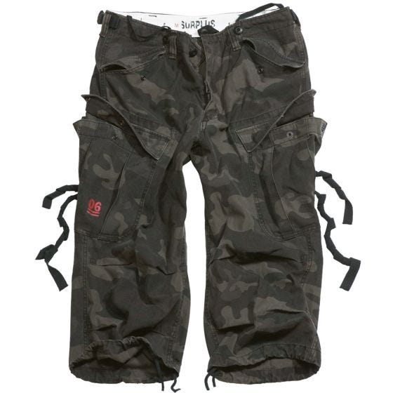 Surplus Engineer Vintage Driekwartshort - Black Camo