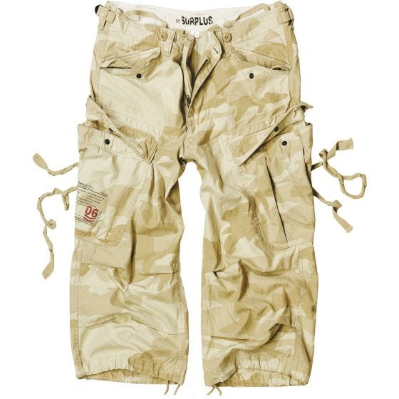 Surplus Engineer Vintage Driekwartshort - Desert Storm