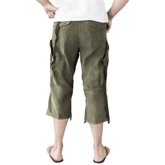 Surplus Engineer Vintage Driekwartshort - Olijf