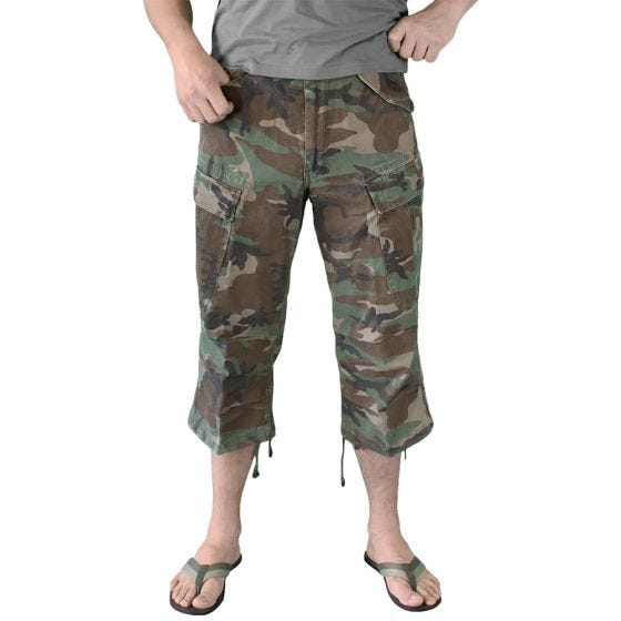 Surplus Engineer Vintage Driekwartshort - Woodland