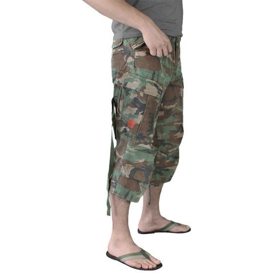 Surplus Engineer Vintage Driekwartshort - Woodland