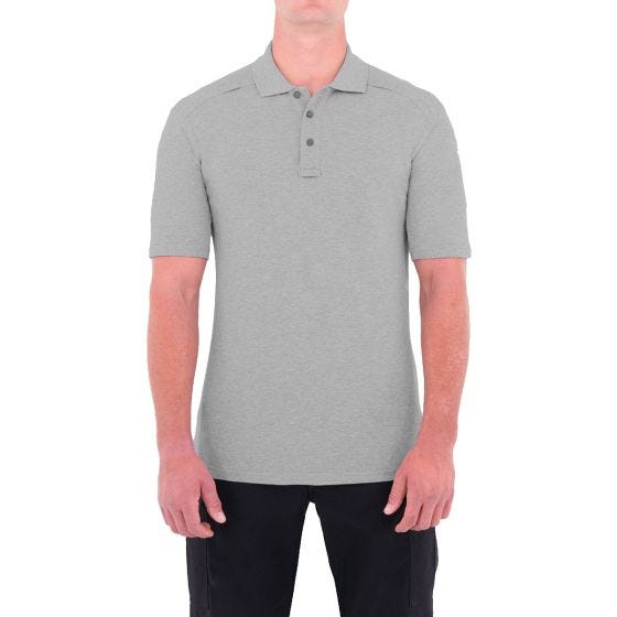 First Tactical Polo met Korte Mouwen en Pennenzakje Heren Katoen - Heather Grey