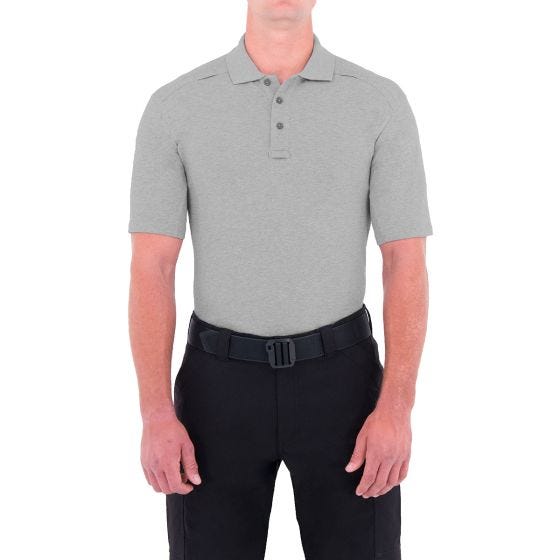 First Tactical Polo met Korte Mouwen en Pennenzakje Heren Katoen - Heather Grey