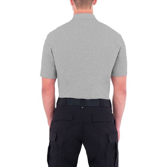 First Tactical Polo met Korte Mouwen en Pennenzakje Heren Katoen - Heather Grey