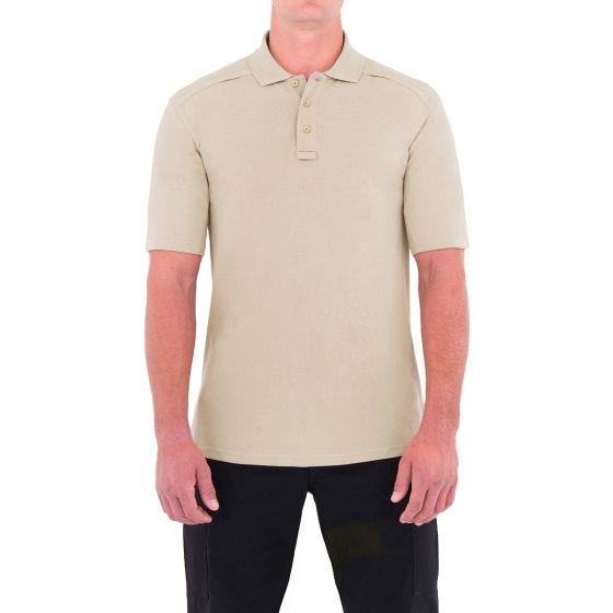 First Tactical Polo met Korte Mouwen en Pennenzakje Heren Katoen - Khaki