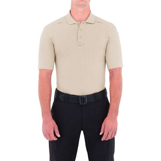 First Tactical Polo met Korte Mouwen en Pennenzakje Heren Katoen - Khaki