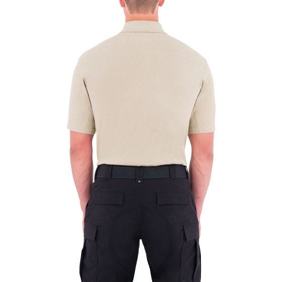 First Tactical Polo met Korte Mouwen en Pennenzakje Heren Katoen - Khaki