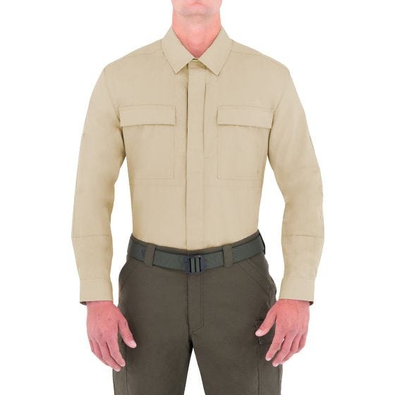 First Tactical Specialist BDU Overhemd met Lange Mouwen Heren - Khaki