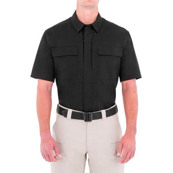 First Tactical Men's Specialist Short Sleeve BDU Shirt Black