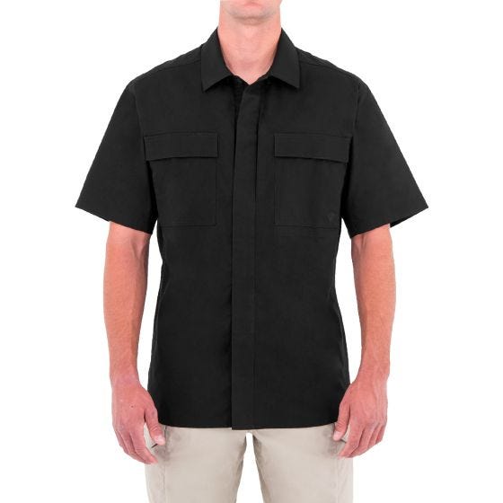 First Tactical Men's Specialist Short Sleeve BDU Shirt Black