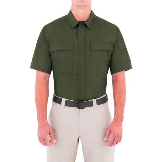 First Tactical Specialist BDU Overhemd met Korte Mouwen Heren - OD Groen