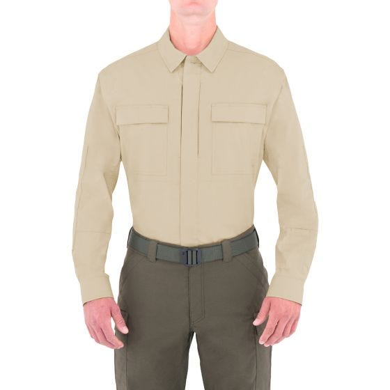 First Tactical Tactix BDU Overhemd met Lange Mouwen Heren - Khaki