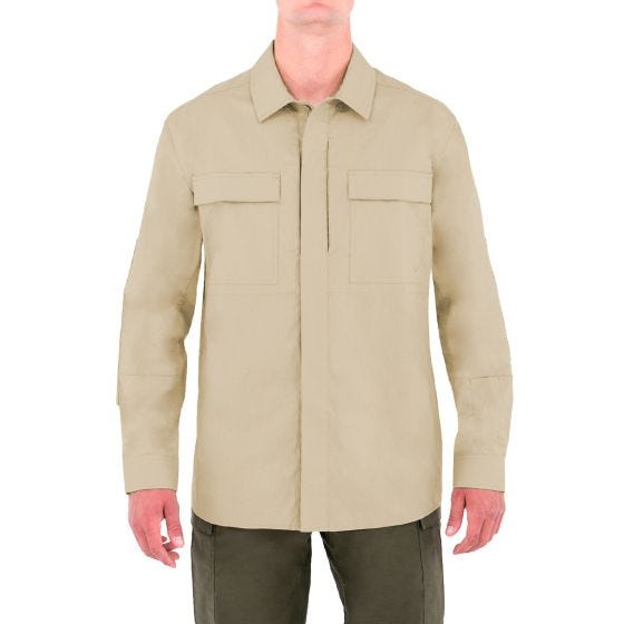 First Tactical Tactix BDU Overhemd met Lange Mouwen Heren - Khaki