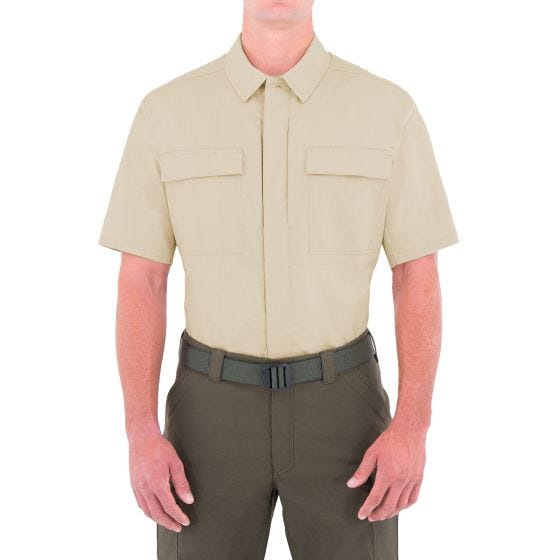 First Tactical Tactix BDU Overhemd met Korte Mouwen Heren - Khaki