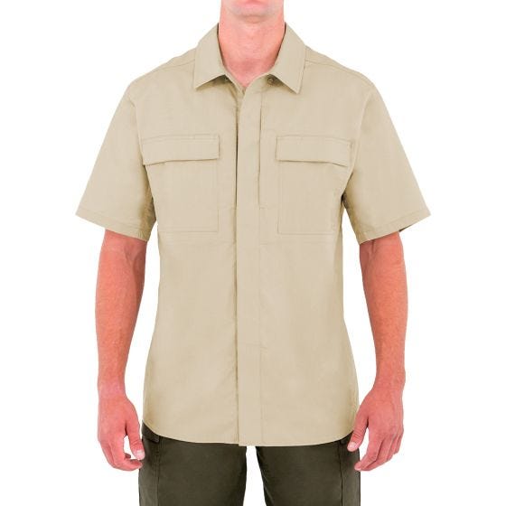 First Tactical Tactix BDU Overhemd met Korte Mouwen Heren - Khaki