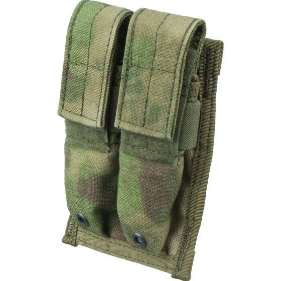 Flyye MOLLE Dubbele Magazijnbuidel 9 mm - A-TACS FG