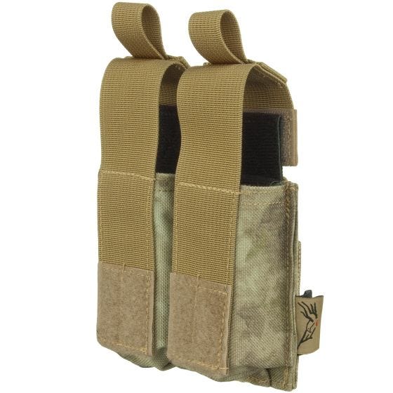 Flyye Ver. HP Dubbele Pistoolpatroonbuidel 9 mm MOLLE - A-TACS AU