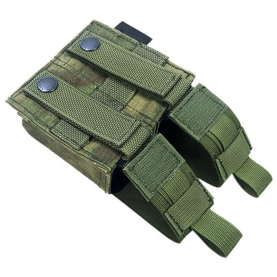 Flyye Ver. HP Dubbele Pistoolpatroonbuidel 9 mm MOLLE - A-TACS FG