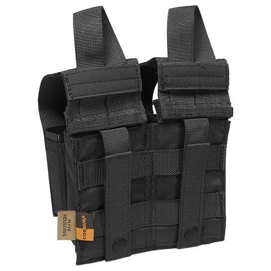 Flyye Dubbele M4/M16 + Quad Pistoolpatroonbuidel MOLLE - Zwart
