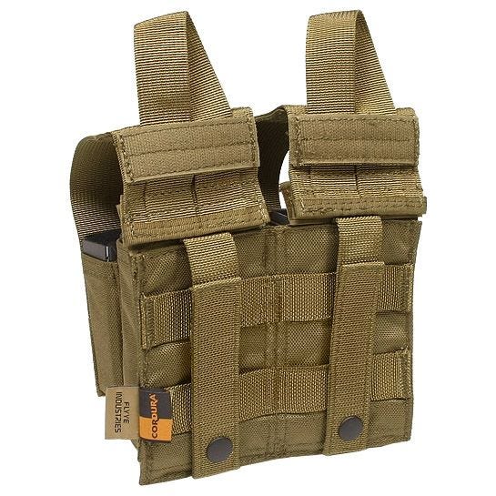 Flyye Dubbele M4/M16 + Quad Pistoolpatroonbuidel MOLLE - Coyote Brown