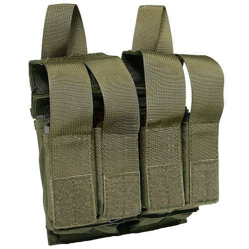 Flyye Dubbele M4/M16 + Quad Pistoolpatroonbuidel MOLLE - Ranger Green