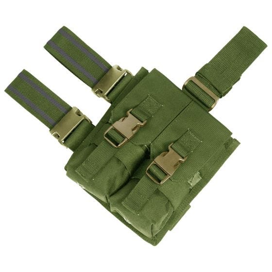 Flyye M4/M16 Dubbele Patroonbuidel voor aan Onderbeen - Olive Drab