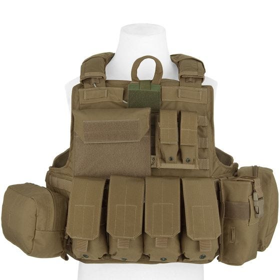 Flyye Force Recon ver. Mar Vest met Buidel-set - Coyote Brown