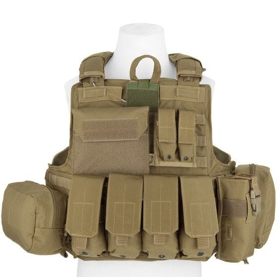 Flyye Force Recon ver. Mar Vest met Buidel-set - Khaki