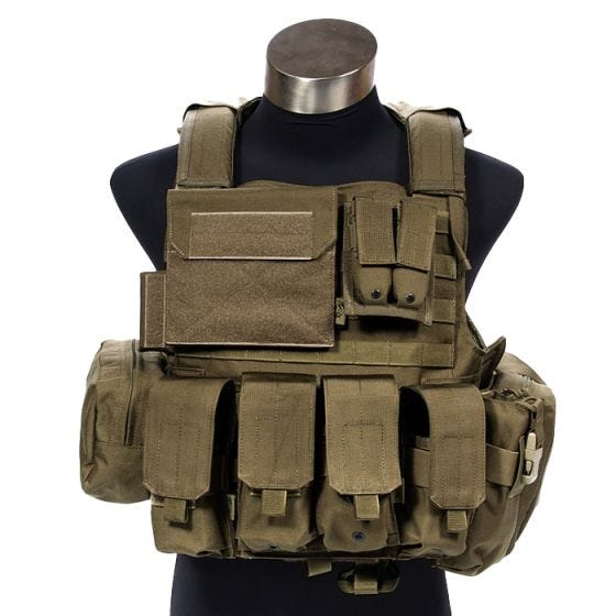 Flyye Force Recon ver. Land Vest met Buidel-set - Coyote Brown