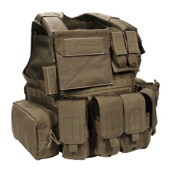 Flyye Force Recon ver. Land Vest met Buidel-set - Coyote Brown