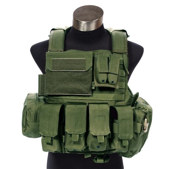 Flyye Force Recon ver. Land Vest met Buidel-set - Olive Drab