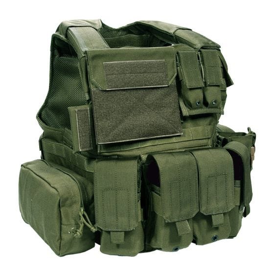Flyye Force Recon ver. Land Vest met Buidel-set - Olive Drab