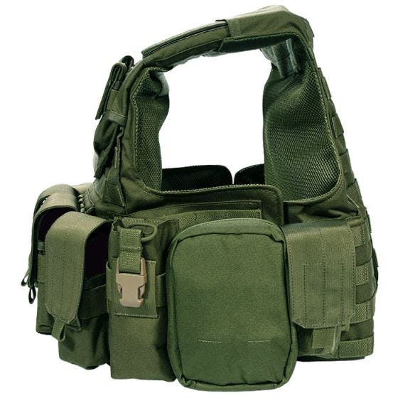 Flyye Force Recon ver. Land Vest met Buidel-set - Olive Drab