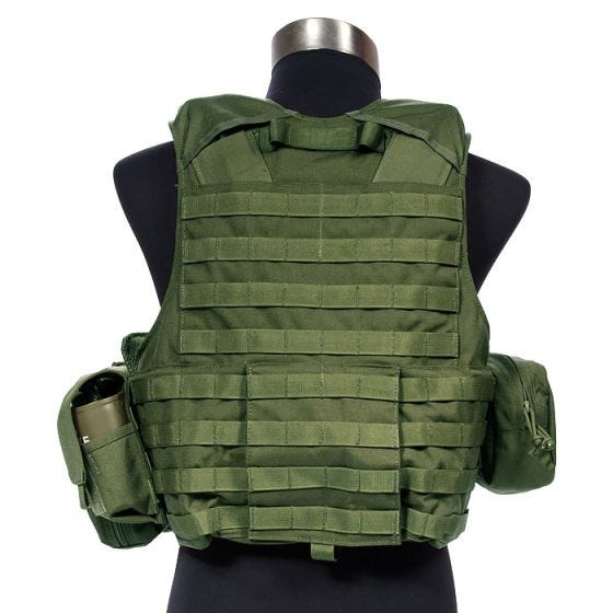 Flyye Force Recon ver. Land Vest met Buidel-set - Olive Drab