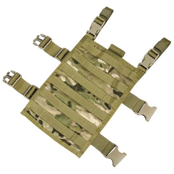 Flyye Rechthoekig Beenpaneel MOLLE - MultiCam