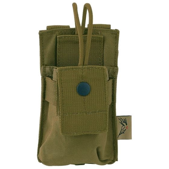Flyye Korte Radiohouder MOLLE - Coyote Brown