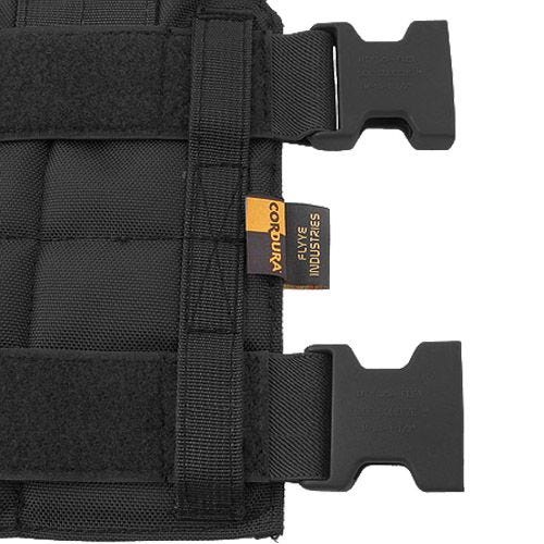 Flyye Beenpaneel MOLLE Stijl - Zwart