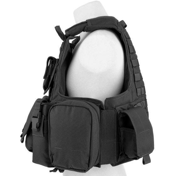 Flyye Force Recon ver. Mar Vest met Buidel-set - Zwart
