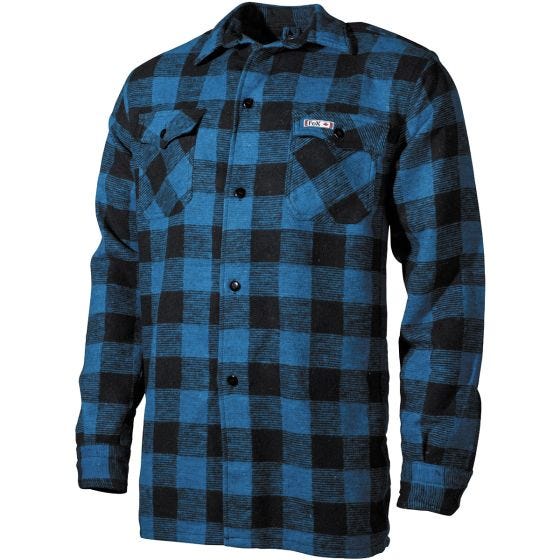 Fox Outdoor Lumberjack Overhemd - Blauw/Zwart Geruit