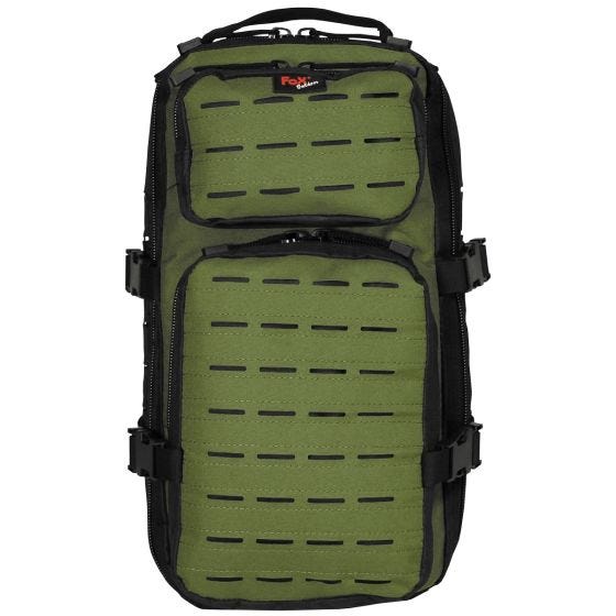 Fox Outdoor Assault-Travel Rugzak - Zwart/OD Groen