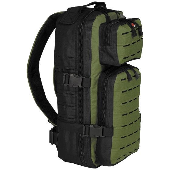 Fox Outdoor Assault-Travel Rugzak - Zwart/OD Groen