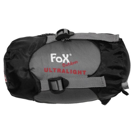 Fox Outdoor Ultralight Slaapzak - Zwart/Grijs