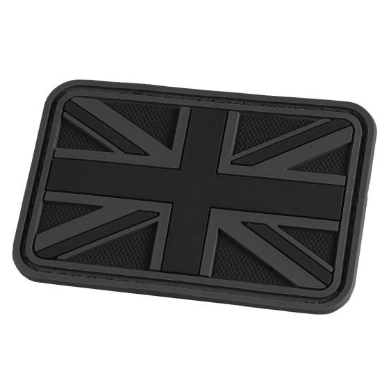Hazard 4 3D Union Jack UK Flag Moralepatch - Zwart