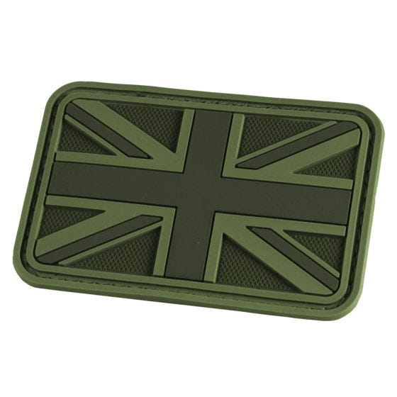 Hazard 4 3D Union Jack UK Flag Moralepatch - OD Groen