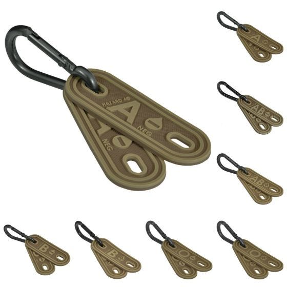 Hazard 4 Blood Type Markeerkit Set van Twee Coyote