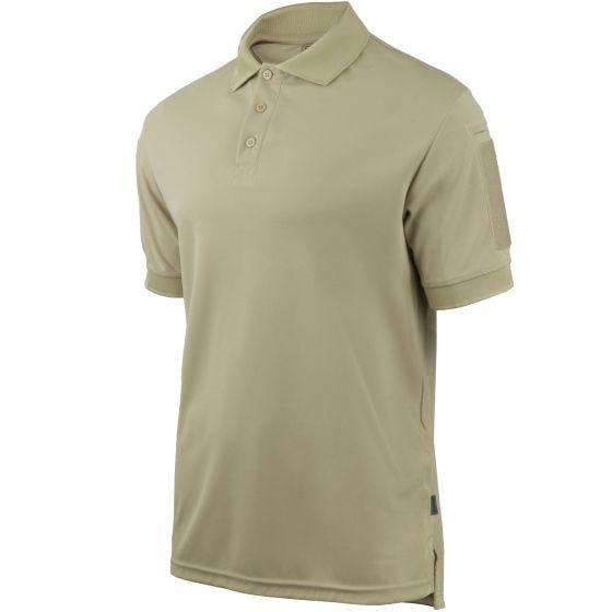Hazard 4 Quickdry Undervest Battle Poloshirt Effen Voorzijde - Tan
