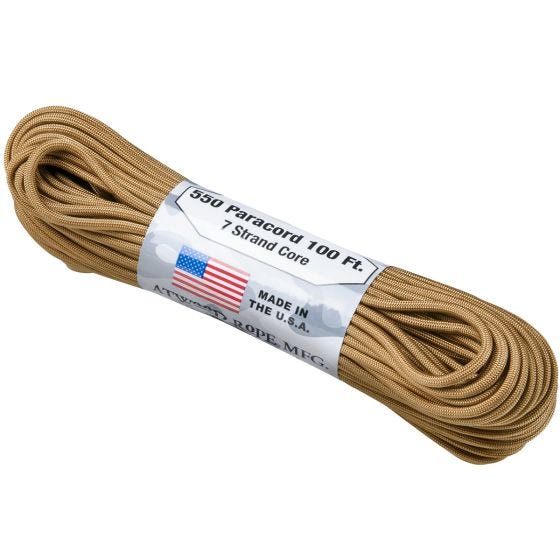 Atwood Rope Parachutekoord 550 Pond. - Coyote