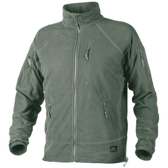 Helikon Alpha Tactical Jack Gerasterd Fleece - Foliage Green